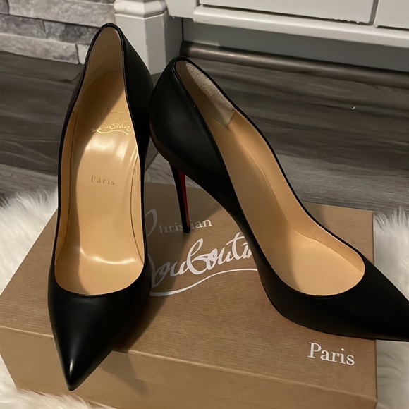 *NEW NEVER WORN* Christian Louboutin Pigalle Follies 100 in Black - Picture 1 of 10